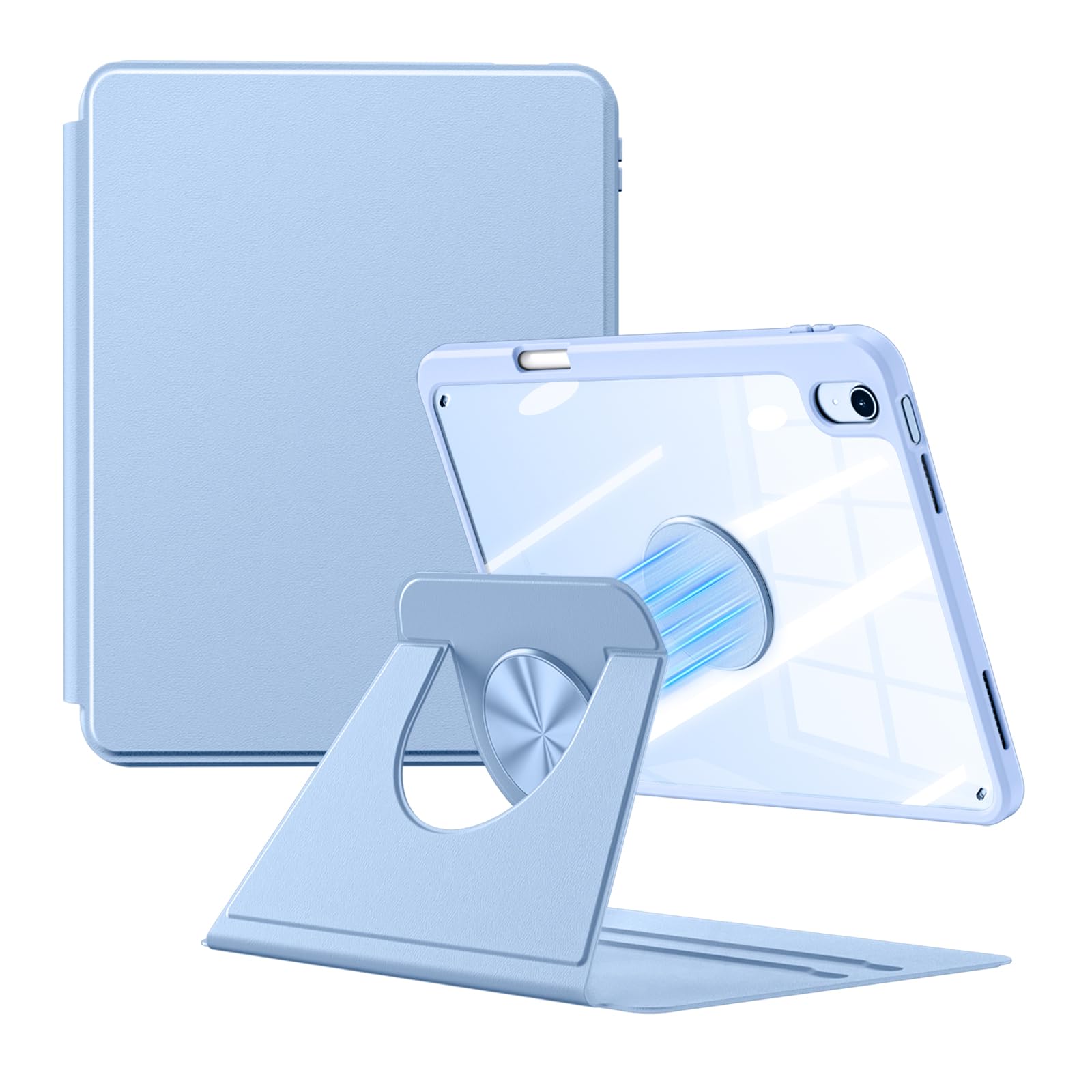 Maledan iPad a16 ケース 分離型 360°回転保護